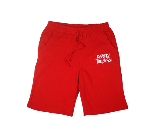 Embroidered Logo SHORTS: RED