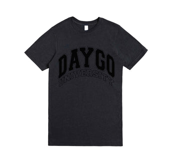 Daygo University Heather Black Shirt: BLACK