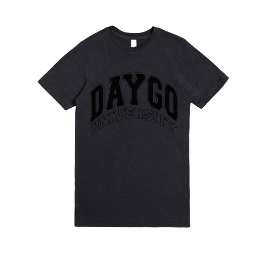 Daygo University Heather Black Shirt: BLACK