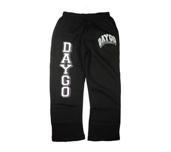 Daygo University Sweatpants: BLACK