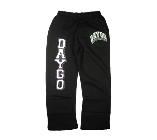 Daygo University Sweatpants: BLACK