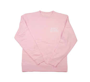 Embroidered Logo Crewneck: PINK