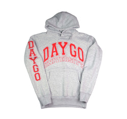 Daygo University Hoodie: GREY/RED
