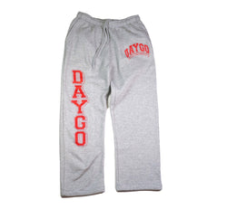 Daygo University Sweatpants: GREY/RED