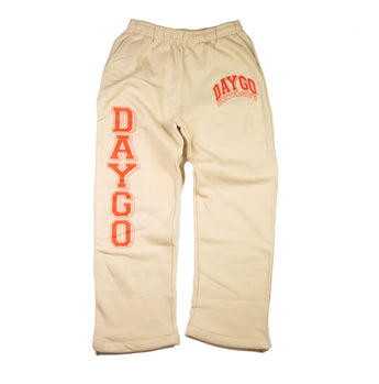 Daygo University Sweatpants: TAN