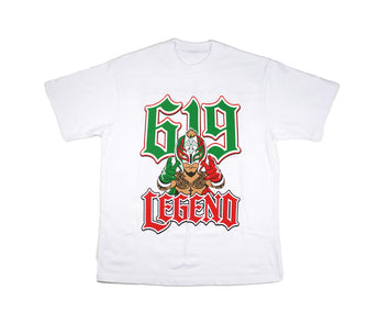 Lucha Legend: White SHIRT