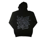 Embroidered Logo Zip-UP: Charcoal