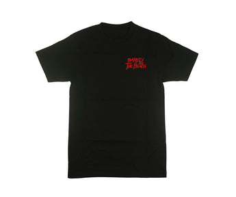 Embroidered Logo Shirt: Blk/Red