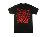 Embroidered Logo Shirt: Blk/Red