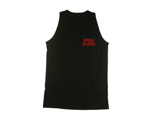Embroidered Logo Tank Top: Blk/Red