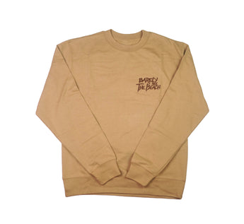 Embroidered Logo Crewneck: Brown