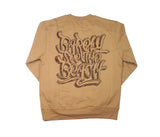Embroidered Logo Crewneck: Brown