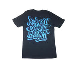 Embroidered Logo SHIRT: Navy Blue / Carolina Blue