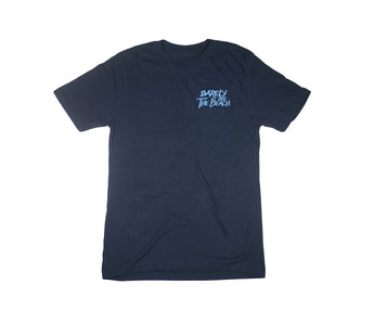 Embroidered Logo SHIRT: Navy Blue / Carolina Blue