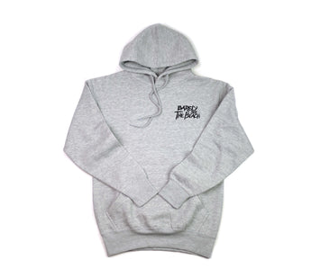 Embroidered Logo Hoodie: Grey