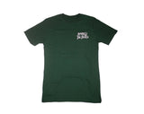 Embroidered Logo SHIRT: Forest Green / Pink