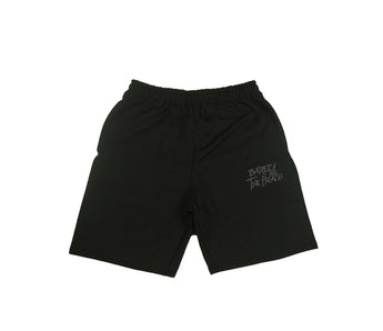 Embroidered Logo Shorts: Charcoal