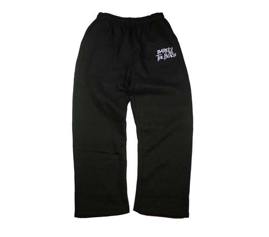 Embroidered Logo Sweatpants: BLACK