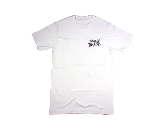 Embroidered Logo Shirt: White/Charcoal