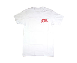 Embroidered Logo Shirt: White/Red