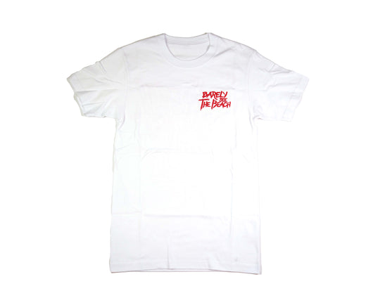 Embroidered Logo Shirt: White/Red